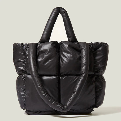 Winter Down Stitch Tote Bag