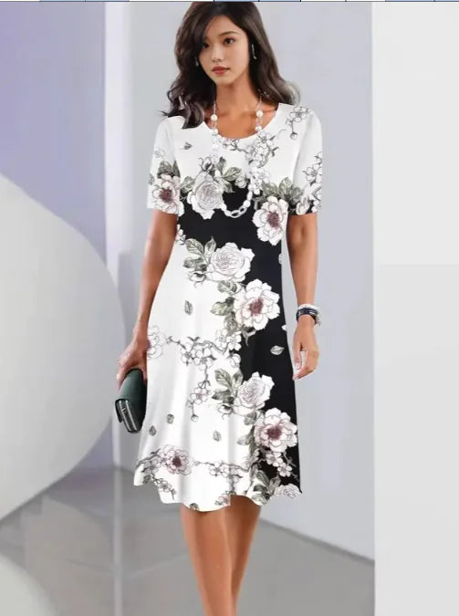 PrintEase Dress