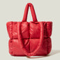 Winter Down Stitch Tote Bag