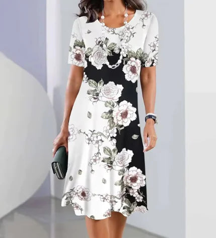 PrintEase Dress