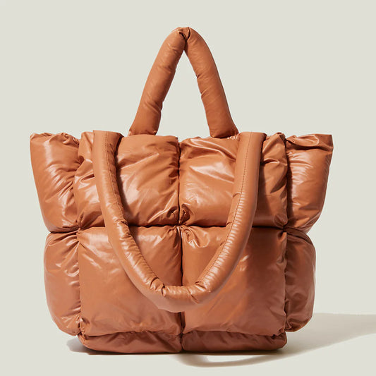 Winter Down Stitch Tote Bag