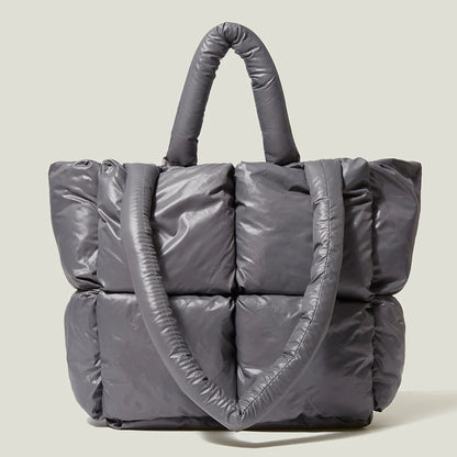 Winter Down Stitch Tote Bag