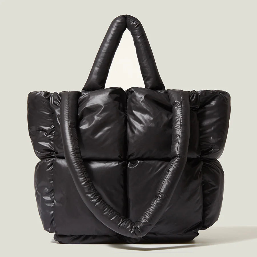 Winter Down Stitch Tote Bag