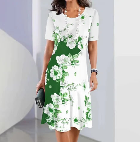 PrintEase Dress