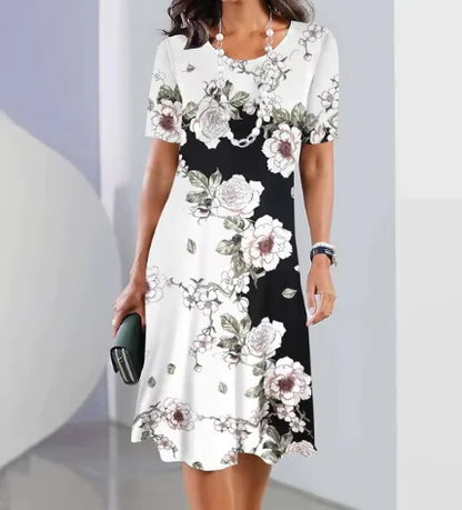 PrintEase Dress