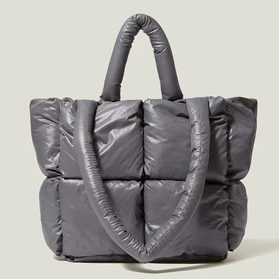 Winter Down Stitch Tote Bag